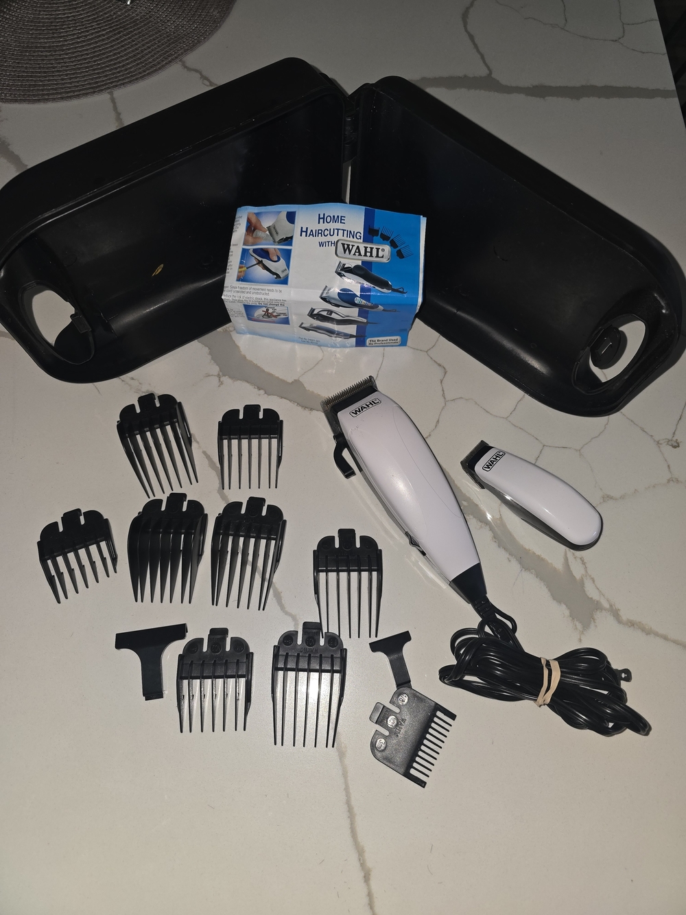 Wahl Men's Corded Clipper and Trimmer Set - White and Black